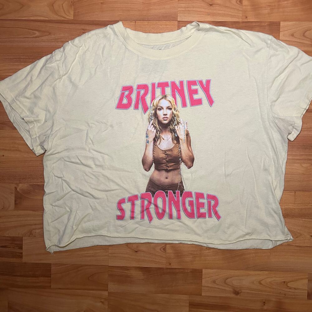 Britney Spears Stronger Cropped T-shirt XXL